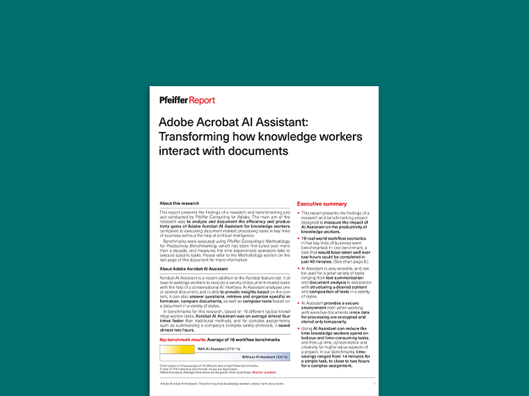 Adobe Acrobat Al Assistant: Transforming How Knowledge Workers Interact with Documents